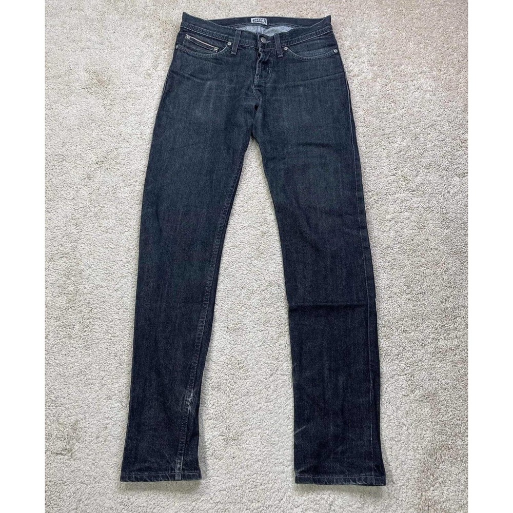 Naked & Famous Jeans Men's Weird Guy Denim pants Size 29 Tapered Black Selvedge